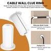 ZDRU 2pcs in Wall Pass Through Cable Routing Kit Compatible
