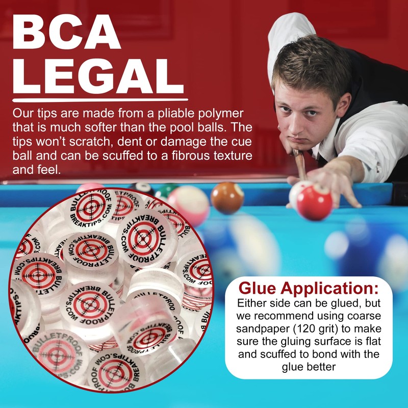 Bulletproof Break Tips - Polymer Break & Jump Tip |