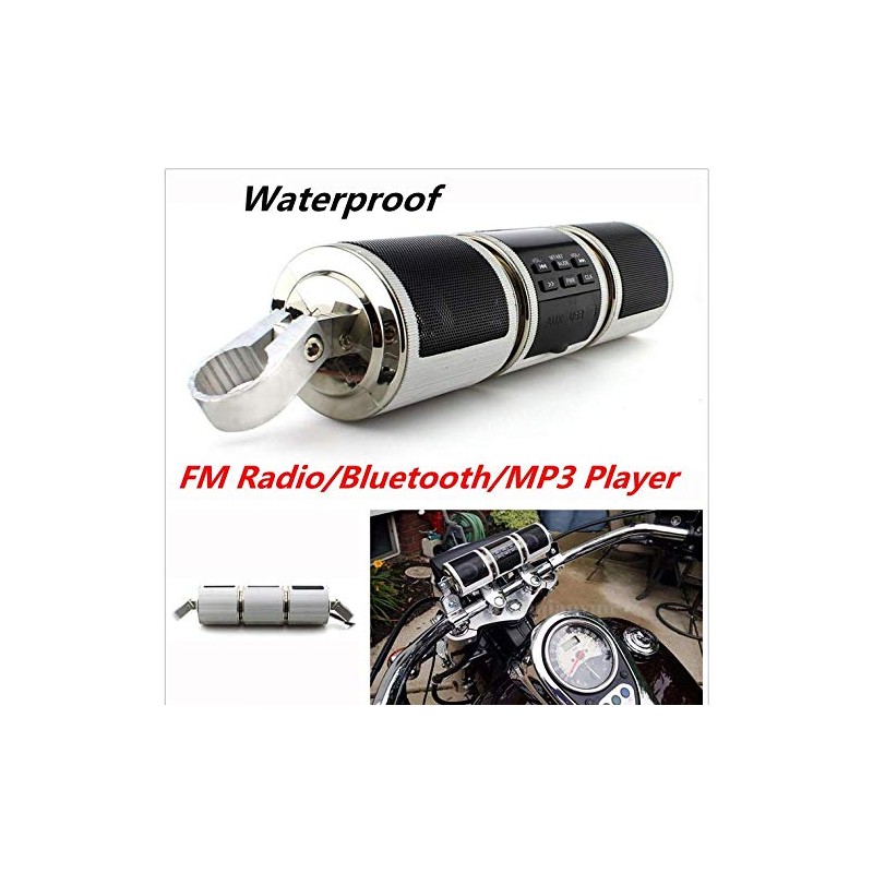 Amruta2015 Motorcycle Bluetooth Audio Sound System MP3 FM Radio Stereo