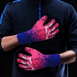 OLYSPM Goalkeeper Gloves,Goalie Gloves,Football Gloves with 3 MM Latex Palm for Superior Control of the Ball,Breathable and Flexible Goalkeeping Gloves for Professionals and Beginners