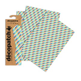 Decopatch Paper No. 775 (Colourful Diamonds, 395 x 298 mm) Pack of 3
