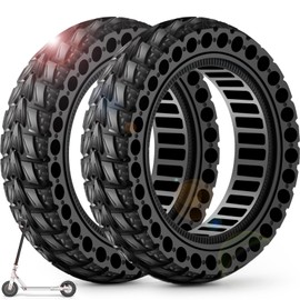 BANGTING 2PCS 60/70-6.5 Scooter Tire, 10x2.5 inch Tire Solid for Segway Ninebot Max G2 / G30 / G30D / G30E / G30E / G30LP / G30D II / G30 Max, 10x2.5-6.5 Tires Replacement for Electric Scooter (Black)