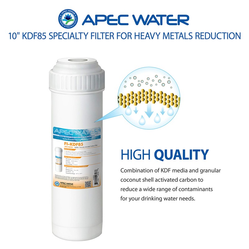 APEC Water Systems FI-KDF85 Iron and Hydrogen Sulfide Reduction Specialty