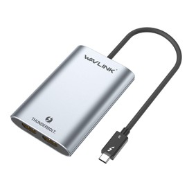 WAVLINK Thunderbolt 3 Mini Docking Station HDMI Adapter Dual 4K Single 5K Display Adapter Thunderbolt 3Dual 4K or Single 5