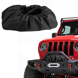 Heavy Duty 900D Oxford Winch Cover Waterproof Dustproof, for 8500-17500 lb Winches, Universal Weatherproof Protective Cover for Jeep Wrangler, Truck, ATV, Off-Road Vehicles & Trailers
