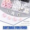 Glarks 80Pcs 3/8" 5/16" 8 Sizes Fuel Line Retainer Clips