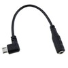 LUORNG Audio Adapter Cable Black Micro USB to 3.5 Female