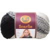 Lion Brand Scarfie Cream/Black 826-201 (3-Skeins - Same Dye Lot)