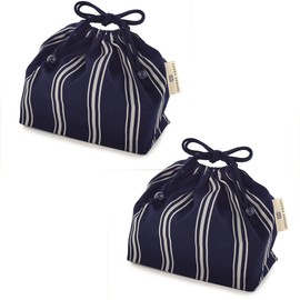 COLORFUL CANDY STYLE LAURA ASHLEY N3485802 Farnworth Stripe, Set of 2, Stylish, For Kids, Medium, Gusseted, Lunch Bag, Kids, Lunch Bag, Lunch Bag, Kindergarten, Toddler, Fashionable