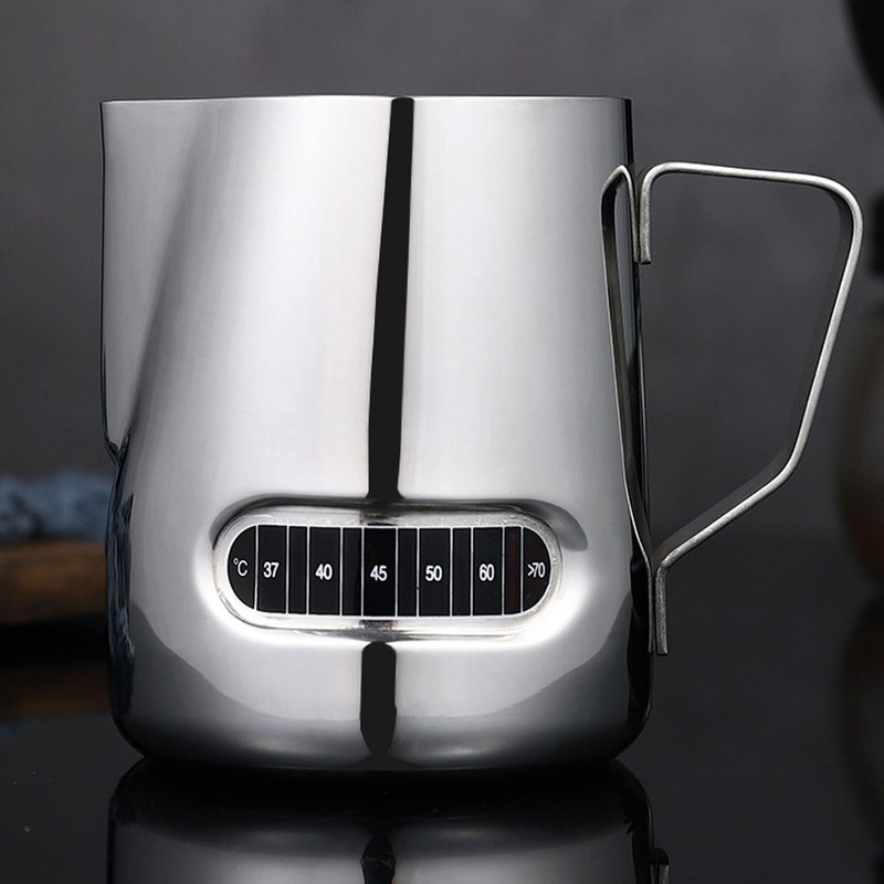 Milk Frother Cup 600ml Short Mouth Spout Milk Frothing Pitcher