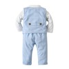 Boarnseorl - Conjunto de pantalones para bebé y niño, Azul+blanco,