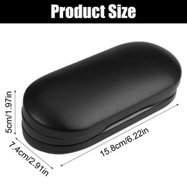 PetGlimmer 2-in-1 Doppelseitiges Tragbares Kontaktlinsenetui und Brillenetui, Dual-Use-Design 2 in 1 Travel Doppelseitiges Brillenetui mit Integriertem Spiegel, Pinzette und Kontaktlinsenlösung