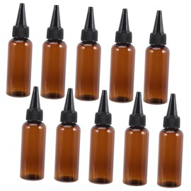 Baluue Hair Oil Applicator Bottle Set 10pcs 50ml Squeeze Bottles for Dye Treatment