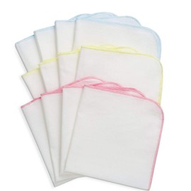 TSD Gauze Handkerchief, Plain, Baby Gauze Handkerchief, White, Bathing Gauze, Organic, 100% Cotton, Set of 12, 11.8 x 11.8 inches (30 x 30 cm)