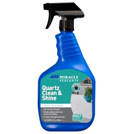 Miracle Sealants Quartz Clean and Shine Streak-Free Spray for Quartz and Engineered Stone, 32 oz