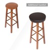 Shinnwa Bar Stool Covers Round, Waterproof Leather Bar Stool Cushions