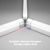 Hexagon Garage Lights Y Connectors 2 Pack, Exclusively Compatible Brand