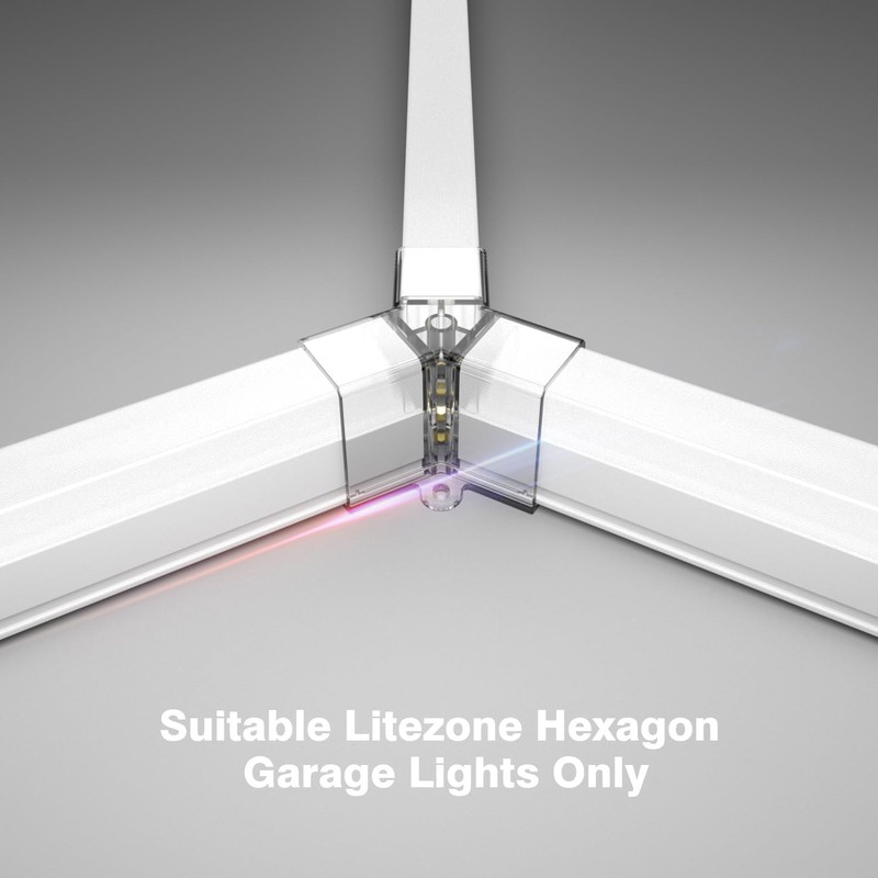 Hexagon Garage Lights Y Connectors 2 Pack, Exclusively Compatible Brand