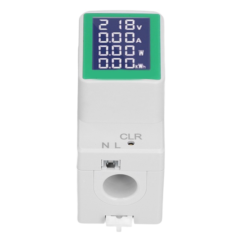 DIN Rail Meter Digital Voltmeter Ammeter Power Energy Monitor Multimeter