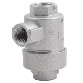 ASHATA Aluminum Air Valve,Threaded 1/4" BSPT Aluminum One-way Quick Exhaust Air Pipe Valve Replacement Accessory