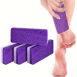 Reusable Foot Pumices, 3 Counts/set Foot Dead Skin Remover, Foot Callus Remover, Pedicure Tool for Home & Spa Use:_Rust Orange_3 Counts