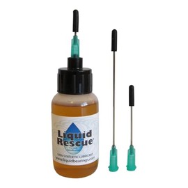 Liquid Rescue 100%-Synthetic Oil for All Exercise and Workout Equipment, Makes Everything Move smoothly and Quieter, Never Becomes Gummy, Odor-Free, Prevents Corrosion! 1 oz Bottle w/3 Needles!