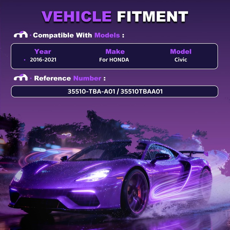 MEILICACY Car Emergency Hazard Light Switch Button for Honda Civic