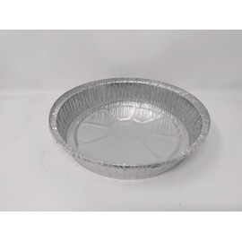 Foglish Home & Garden 12 x 23cm 9" Aluminium Foil Round Pie Flan Quiche Dish Tray Container BBQ 23x23x4cm Airfryer Oven