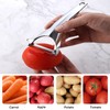 Professional Stainless Steel Vegetable and Fruit Peeler, Ergonomic Y-Shaped Design
