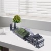Flatbed Trailer Toy Simulation Detachable Collectible Military Trailer Tank Model