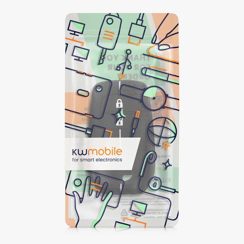 kwmobile Custodia Coprichiave Compatibile con Toyota 2/3 Button Aygo Yaris
