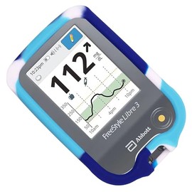 SNK Silicone case for Freestyle Libre 3 Freestyle Libre 2 (Mix-Blue)