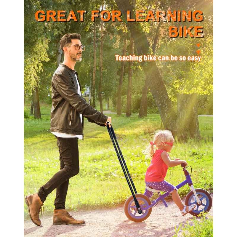 LEICHTEN 6-Level Adjustable Bike Training Handle for Kids Balance Bike