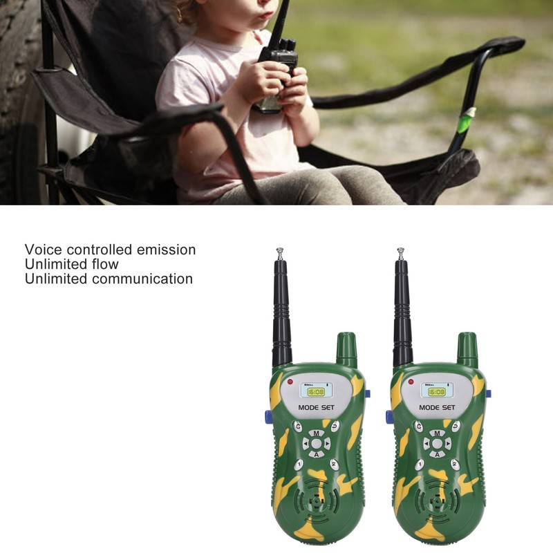 2pcs Radio Toy Clear Sound Long Range Interactive Handheld Radio