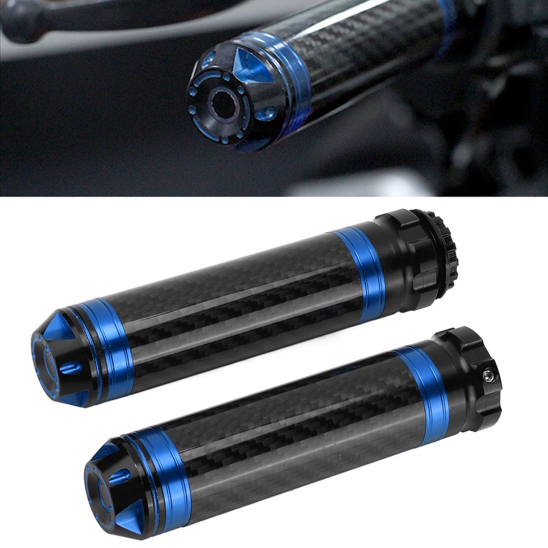 2PCS Motorcycle Handle Bar Grip Cover Carbon Fiber Corrosion Resistant
