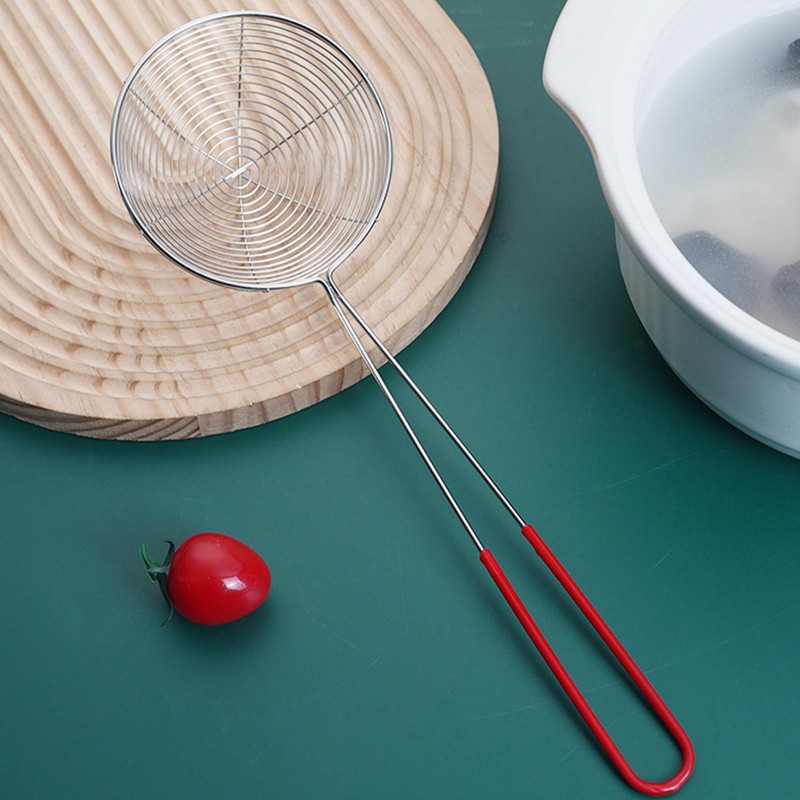 Stainless Steel Wire Skimmer Spoon Strainer Spider Kitchen Mesh Tool