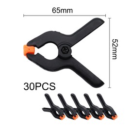 Pack of 30 2 Inch Mini Clamps Heavy Duty Nylon Spring Clamps Glue Clamps with Movable Small Clamping Clamps for Woodworking DIY Crafts