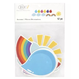 B2c Die Cut Weather Set Bulletin Board Accents 12 Pieces