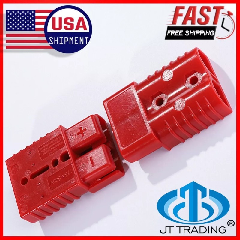 JTtrading 175A Battery Quick Connect Disconnect Jumper Connectors Cable Kit