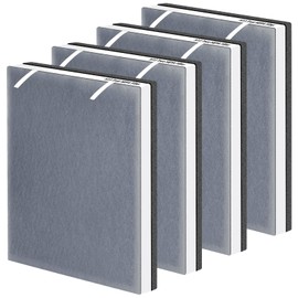 Pulluty Vital 100 True HEPA Replacement Filter for LEVOIT Vital 100 Air Purifier,3-in-1 H13 HEPA High-Efficiency Activated Carbon Filter,Vital 100-RF,4 Pack,White