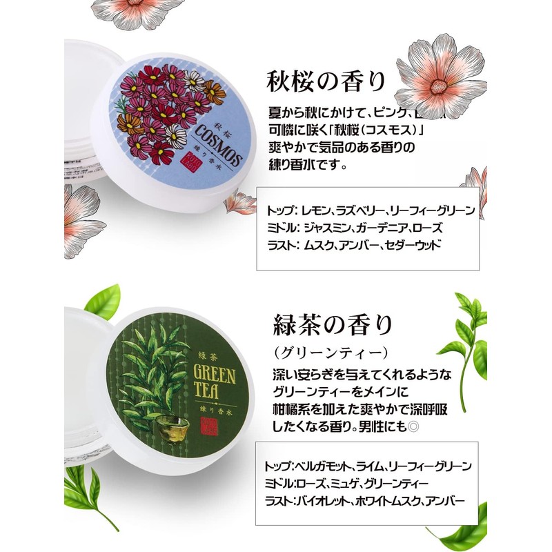 Coto Lab Solid Perfume Cosmos Made in Japan Shea Butter