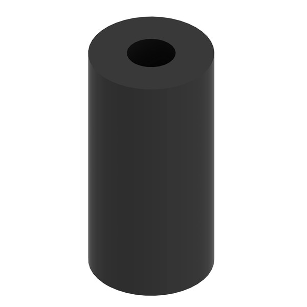 Black Nylon Spacer 1.00" Long, 1/2" OD 0.194" ID, 50