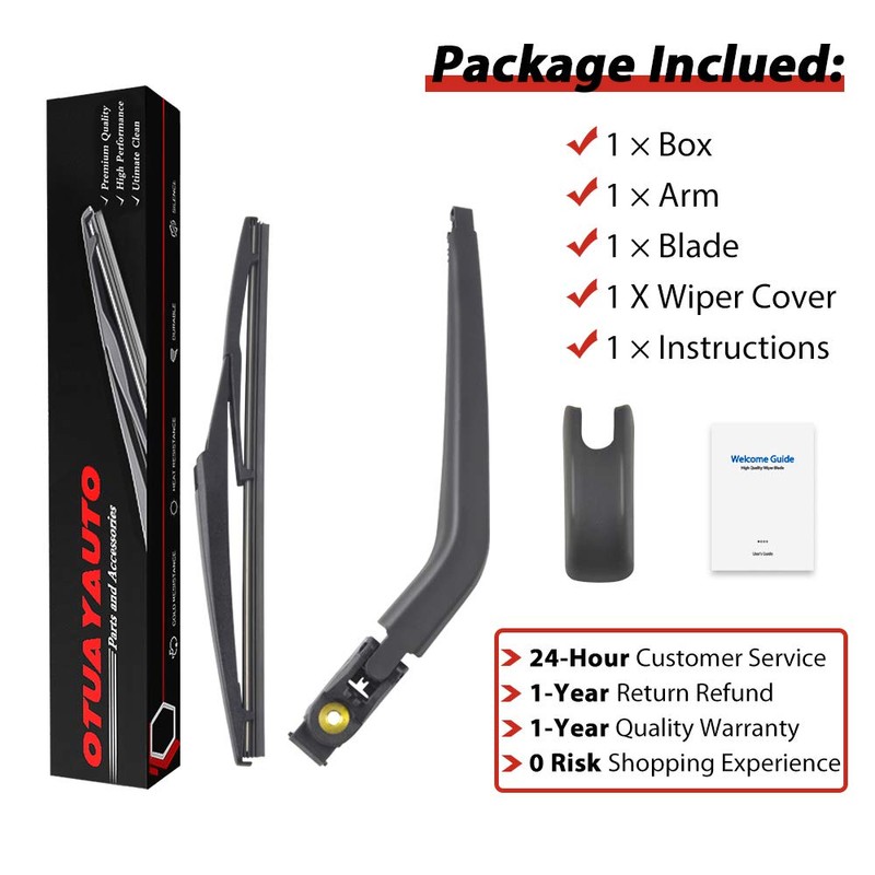 Replacement for 2009-2020 Dodge Journey Vehicles, Rear Windshield Back Wiper