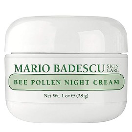 Mario Badescu Bee Pollen Night Cream for Women Anti Aging Overnight Face Cream Formulated with Smoothing Beeswax and Peanut Oil, Ideal for Combination, Dry or Sensitive Skin, 1 Oz