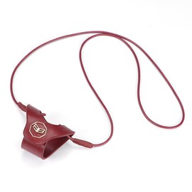 Royal Bagger Fashion Genuine Leather Eyeglass Neck Strap, Portable Sunglasses Holder, Anti-Loss Glasses Cord for Women 3130 (Wine Red)