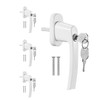 4 x Lockable Window Handles, Child Safety Window Lock with