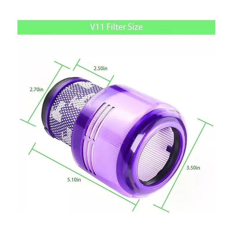 For Dyson Replacement HEPA filter for Dyson V11 Extra, V15