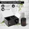 JCASE Stash Jar Kräuterglas 2x 100ml Vorratsglas UV-Schutz luftdichte Aufbewahrung