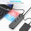 RSHTECH 10-Port Powered USB C Hub 66W with 3x10Gbps USB-3.2