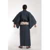 Edoten Men's Yukata 2-Piece Set Yukata One-Touch Belt Cooling Shijira-Ori